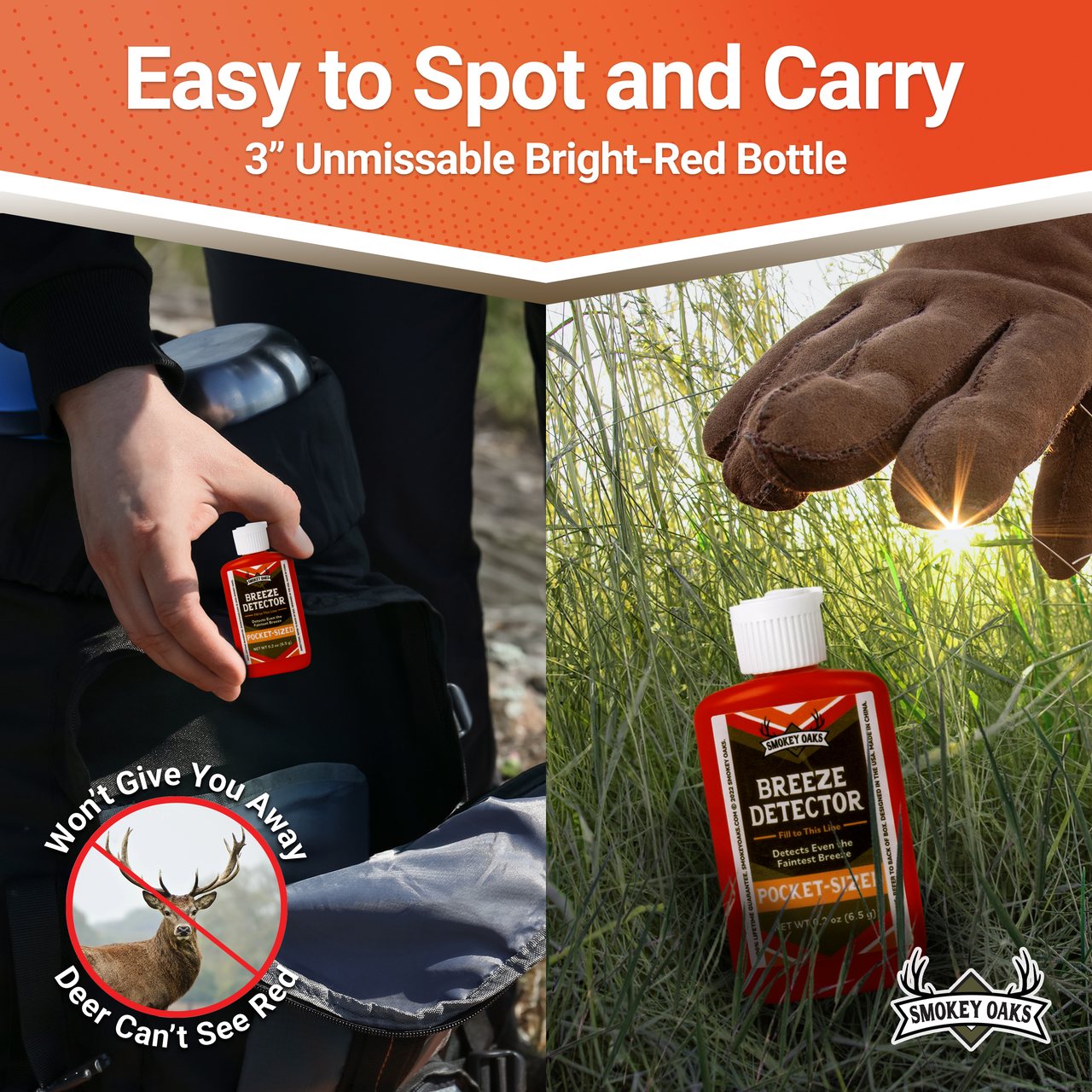 Original: Easy to spot in the field