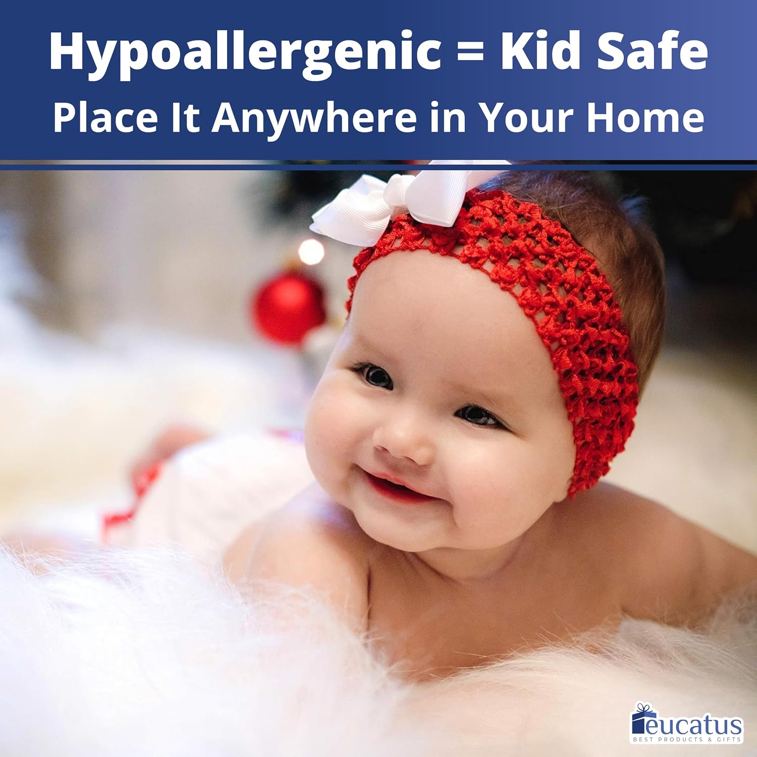 Eucatus listing image: hypoallergenic and kid safe